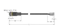 Aktuator- u. Sensorleitung RKC4.5T-3/TXY6713