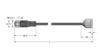 Aktuator- u. Sensorleitung RKSV8T-10/TEL
