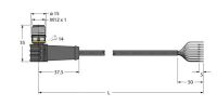 Aktuator- u. Sensorleitung WSS8T-1.5/TXL