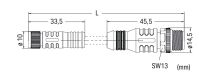 Sensor-Aktorleitung axial 756-6507/030-015