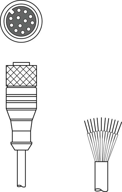 Anschlussleitung KD S-M12-CA-P1-150