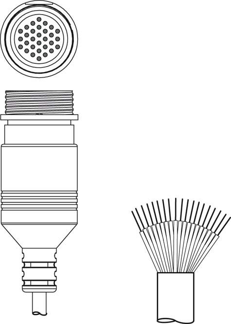 Anschlussleitung KD S-M30-30A-V1-100