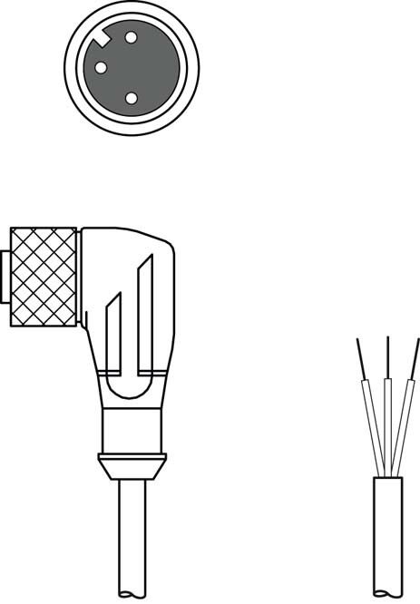 Anschlussleitung KD U-M12-3W#50130704