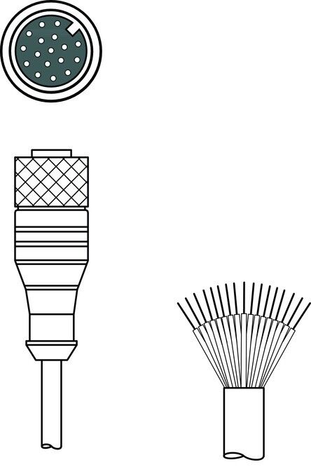 Anschlussleitung KD U-M12-HA-P1-030