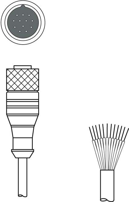Anschlussleitung KD U-M23-CA-P1-100
