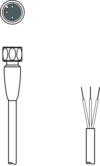 Anschlussleitung KD U-M8-3A-#50149846