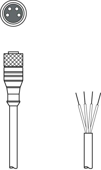 Anschlussleitung KD U-M8-4A-V1-030
