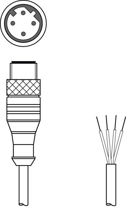 Anschlussleitung KS ET-M12-4A-P7-050