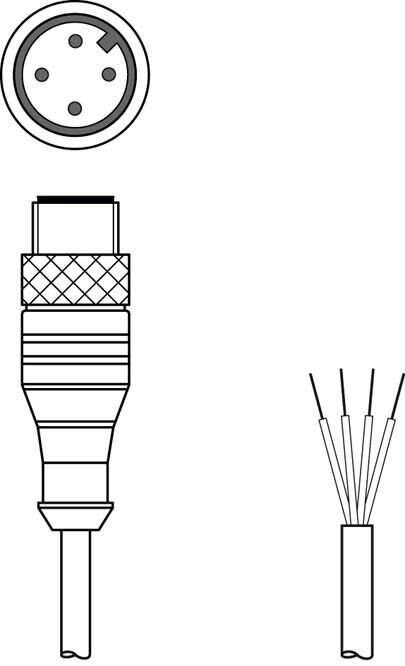 Anschlussleitung KS U-M12-4A-V1-020