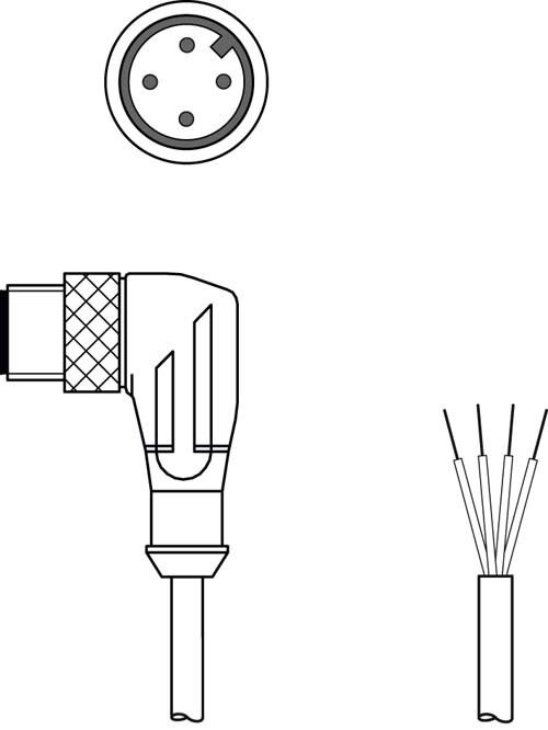 Anschlussleitung KS U-M12-4W-V1-020
