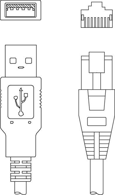 Verbindungsleitung KB USB-1 HS 65x8