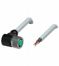 Kabeldose V19-W-2M-PUR-ABG