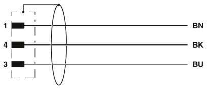 Sensor-/Aktor-Kabel SAC-3P-M8MS/#1406047