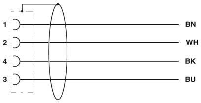 Sensor-/Aktor-Kabel SAC-4P- 5,0-#1406191