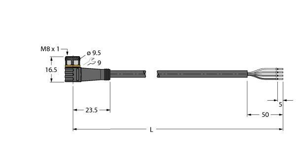 Aktuator-Sens.-Versorg.Ltg PKW4M-4/TEL