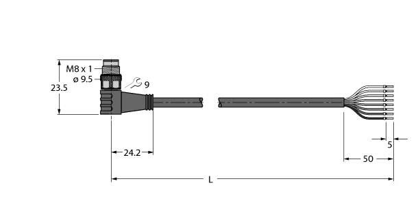 Aktuator-Sens.-Versorg.Ltg PSW4M-15/TEL