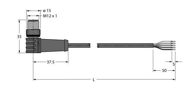 Aktuator- u. Sensorleitung HT-WWAS4.5-10/S2430