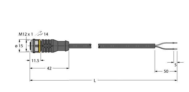Aktuator- u. Sensorleitung RKC4.221T-8/TEB