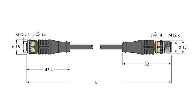 Aktuator- u. Sensorleitung RKS4.4T18RSS4.4T/TXL