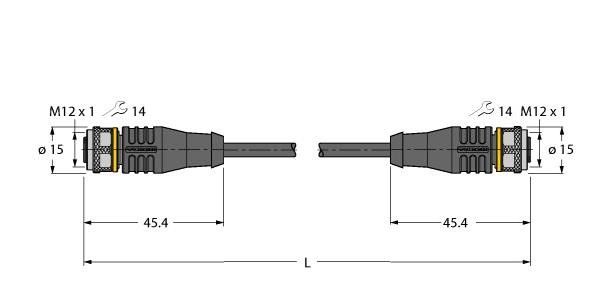 Aktuator- u. Sensorleitung RKS8T-8-RKS8T/TXL
