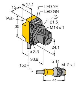Opto Sensor QS18VP6FQPMA