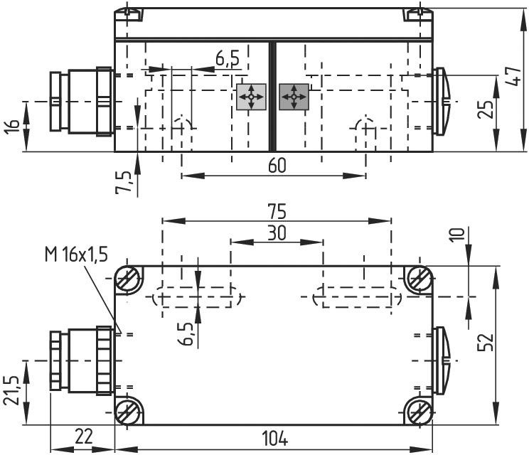 Magnetschalter EX-BN 20-RZ-3G/D