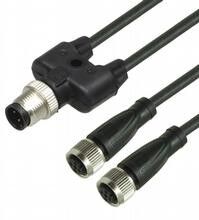 Y-splitter cordset V1-G-5M-PUR-T-V1-G