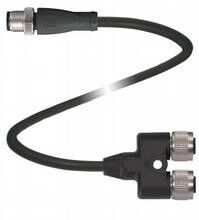 Y-Verbindungskabel V1-G-T-BK1M-PUR-AV1G