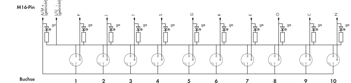 M8-Sensor-/ Aktorbox 757-303