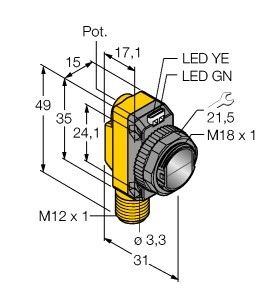 Opto Sensor QS18RB6LPQ8