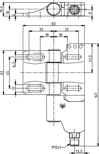 Sicherer Scharnierschalter SHS3-U1Z-SA-R