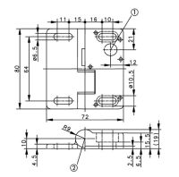 Sicherer Scharnierschalter SHS-A1Z-SR-BG