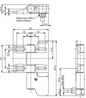 Sicherer Scharnierschalter SHS3-U15Z-KR5-L-IPX
