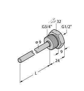 Schutzrohr THW6G3/4G1/2A4L230