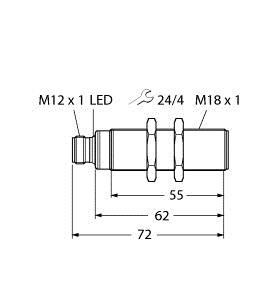 Ultraschallsensor RU50U-S18-LU8X-H1141