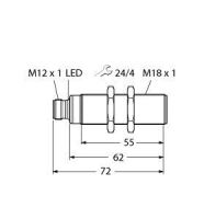 Ultraschallsensor RU50U-S18-LU8X-H1141
