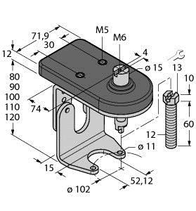 Montageset BTS-DSU35-ZF10-M12