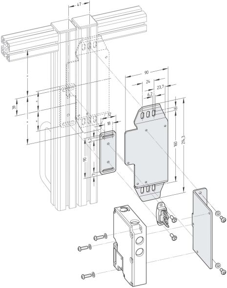 Montagesatz AZM 161 R/P