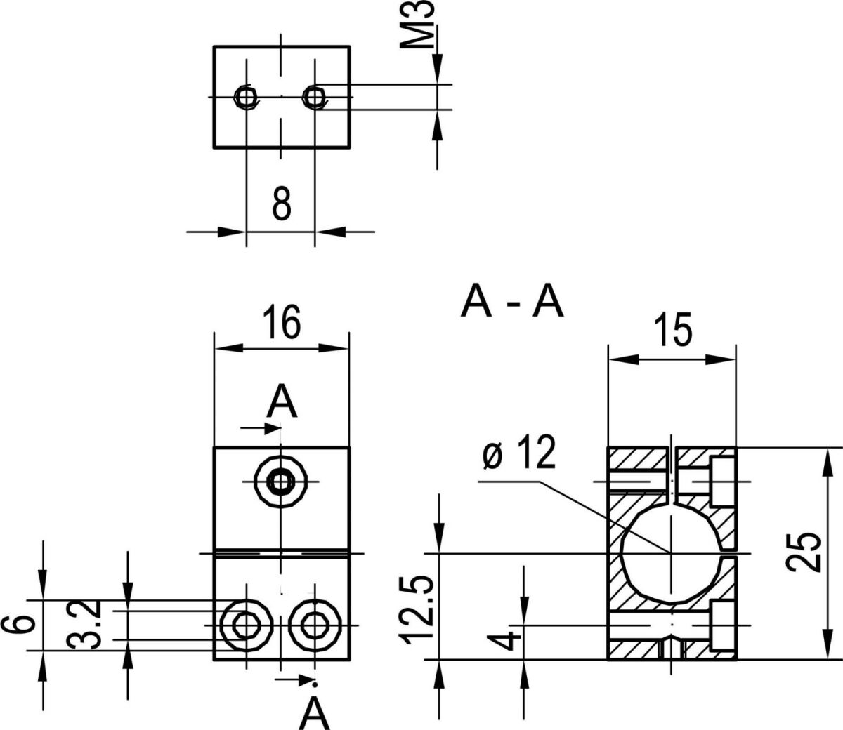 Montageblock MB 12