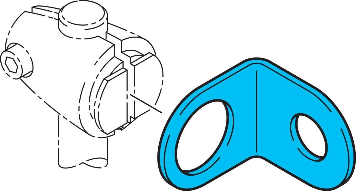 Befestigungswinkel HS-BW-12