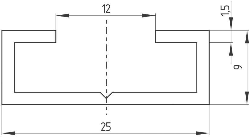 Sicherheitsschaltleiste SE-AL10-1250