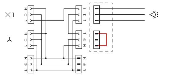 konfekt. Anschlussleitung 771-5001/106-000
