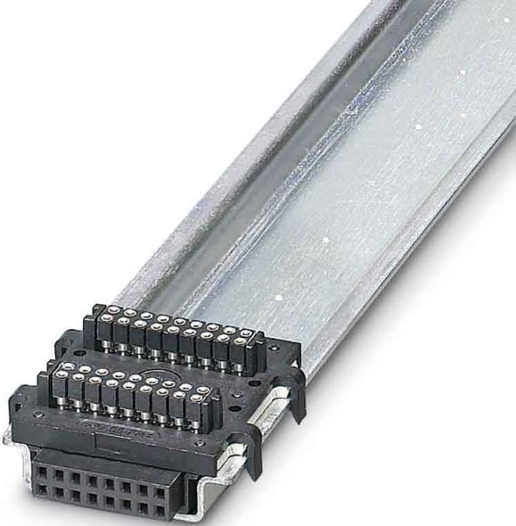 Tragschienenbusverbinder HBUS 35,6-16P-2S BK