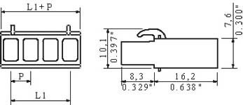 LP Verbinder Raster 5.08 BLC 5.08/4R OR
