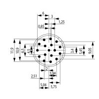 Kontakt SAI-M23-BE-17-F