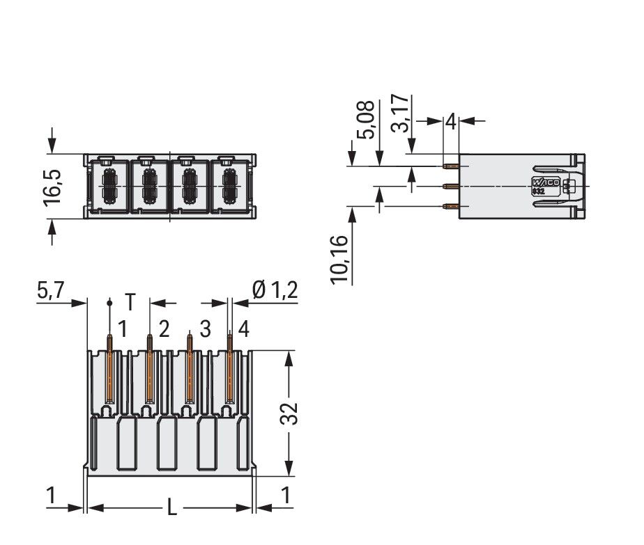 THT-Stiftleiste 832-3603/101-000