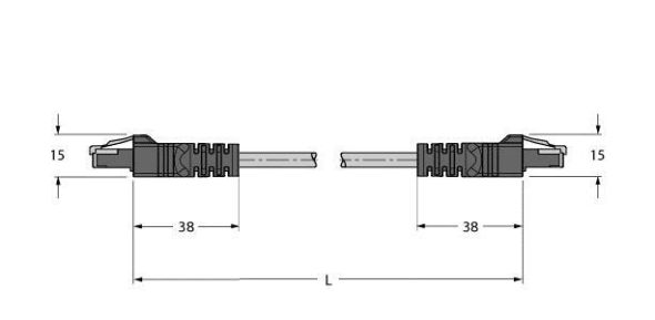 Leitung für Industrial RJ45S RJ45S 841-2M