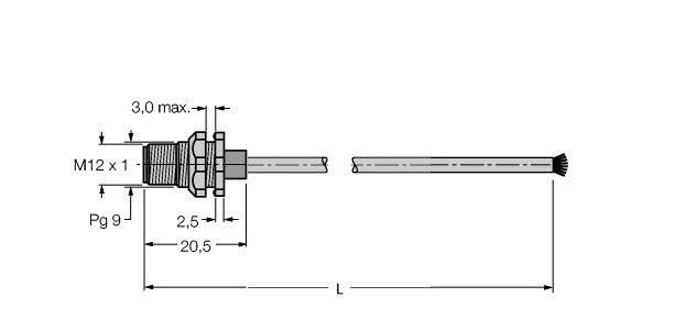 Leitung für Industrial FSSD 841-0.5M
