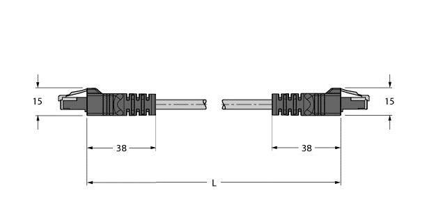 Leitung für Industrial RJ45S RJ45S 841-2M
