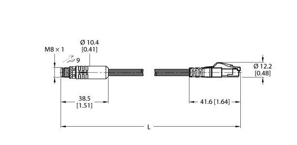 Leitung PSGS4MRJ45S-4422-15M